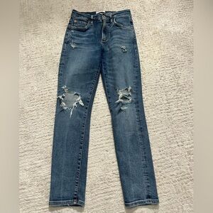Agolde Sophie High Rise Skinny Crop Jeans